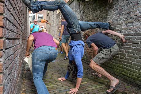 Die Stadt steht Kopf in "Murikamification". © Wim Lanser