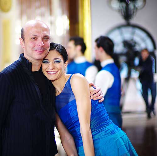 Choreograf Davide Bombana mit seiner "Carmen" Ketevan Papava  © Alfred Weidinger / Wikipedia 