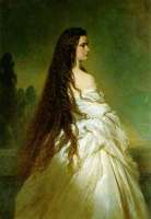 Porträt der Kaiserin von Franz Xaver Winterhalter. Das Bild stand auf des Kaisers Schreibtisch und war der Öffentichkeit bis zum Sturz der Monarchie  nicht bekannt. ©  Public domain via Wikimedia Commons