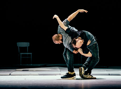 Cherkaoui mit P: W. Seebacher / Twoface im Clinch alle Fotos. © Filip Van Roe