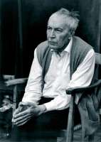 Zoran Mušič Im Atelier in Venedig,1999. © Photo Christine Turnauer