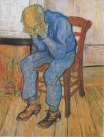 van Gogh: "Trauernder alter Mann" auch „At Eternity‘s Gate“ genannt. © gemeinfrei. Bild: scan by user:Mefusbren69 / de.wikipedia.