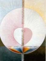 Hilma af Klint: „Was das menschliche Wesen ist“,  1910. © Wikiart, lizenzfreiWas das menschliche Wesen ist", 1910. © Wikiart, lizenzfrei