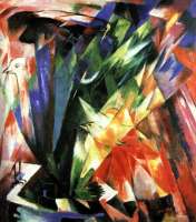 Franz Marc. "Vögel", Städtische Galerie im Lenbachhaus, München.