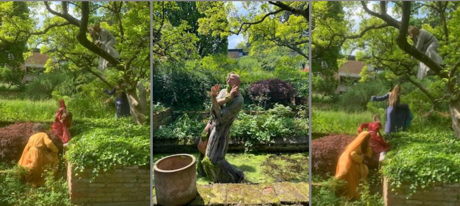 B*Beppu: Video, im Garten gedreht von Bert Gstettner.
