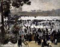 "Les Patineurs à Longchamp",  Pierre Auguste Renoir 1868. Vielleicht hat Émile Waldteufel diese gemeint mit seinem Walzer. 