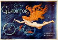 Werbeplakat des französischen Fahrrad-Herstellers Société Gladiator, 1905. © gemeinfrei