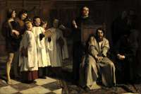 Émile Wauters (1846–1933): Der Wahnsinn des Hugo van der Goes, 1872, Brüssel, Königliche Kunstmuseen Belgiens, © MRBAB, Brussels, photo: J. Geleyns – Art Photography