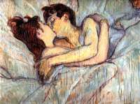 Toulouse-Lautrec: "Dans le Lit", auch "Der Kuss" betitelt. Dieses Bild will Kitomi Ito doch nicht sofort verkaufen.  © gemeinfrei