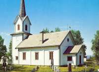 Die  Ljørdalen Kirche in Trysil,  wo der alte Mann, in dessen Auto die unbekanne Tote gefunden worden ist, eine Hütte hat. © .wikimedia