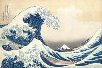 „Die große Welle von Kanagawa“. Farbholzschnitt von Katsushika Hokusaihe, 1830 / 32. Abzug im Metropolitan Museum of Art in New York City / © gemeinfrei