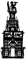 Der Leuchtturm von Alexandria als ägyptische Schattenspielfigur, erworben von Paul Kahle 1909. © wikipedia