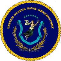 Das Siegel des Naval Observatrums, dessen Teleskop, wie Sill behaupet, auf die Erde gerichtet ist. © wikipedia 
