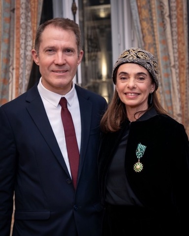Botschafter Matthieu Peyraud und Direktorin Alessandra Ferri. © Ashley Taylor
