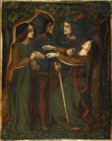 Dante Gabriel Rossetti (a828–1892): How They Met Themselves (Wie sie sich selbst begegnet sind). © wikipedia / gemeinfrei