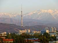In Almaty, der größten Stdt in Ksachstan soll der Coup steigen. Bild: Der TV-Turm in Amaty, einer der weltweit höchsten Türmen
