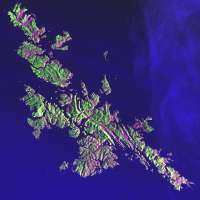 Die  Shetland Inseln (NASA Landsat pro Project). © wikipedia