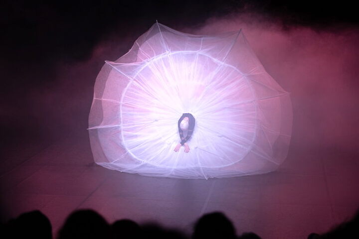 Die Ballerina in der Tutu-Wolke, fotografiert von Alexi Pelekanos.