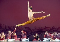 Charmant und sprunghaft: Ein Faun im Herbst (Davide Dato). © Wiener Staatsballett / Michael Pöhn