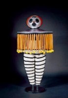 DerTaucher, Figur aus dem "Triadischen Ballett" von Oskar Schlemmer. © https://www.pinterest.de/i0301/oskar-schlemmer-triadisches-ballett/?lp=true