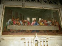 Kopie von da Vincis "Ultima Cena", Mosaik in der Minoritenkirche, Wien. ©  P. Diem / austria-forum.org