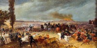 „Schlacht von Königgrätz", Gemälde des Schlachtenmalers Georg Bleibtreu, 1868. © Wikipedia / gemeinfrei