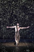 Lorenzo Ruta , Mitglied von Tanz Linz seit Februar 2019, tanzt einen lüsternen Faun. 