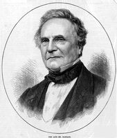 Charles Babbage 1871 in der London Illustrated News .Das zugrunde liegendes Foto ist 1860 entstanden. © wikipedia