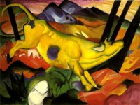 Franz Marc: "Die gelbe Kuh", 1911, Solomon R. Guggenheim Museum, New York.