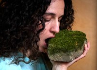 Wie schmeckt ein bemooster Stein? Sara Lanner versucht, es herauszufinden. 
