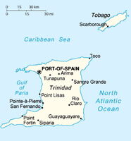Plan von Trinidad und Tobago. © wikipedia / gemeinfrei