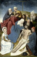 Hugo van der Goes, Beweinung Christi des Wiener Diptychons, um 1477/79, Wien, Kunsthistorisches Museum, Gemäldegalerie, © KHM-Museumsverband