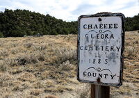  Salida: Der historische  Cleora Friedhof im Chaeffee County. Cleora wurde im 20. Jh. verlassen, weil die Eisenbahn stattdessen in Salida gehalten hat. © Jeffrey Beall / wikipedia 