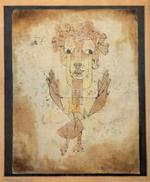 Angelus Novus, nach Benjamin. Der Engel der Geschichte. Aquarelliertes Aquarell von Paul Klee, geschaffen 1920. © wikipedia / gemeinfrei 